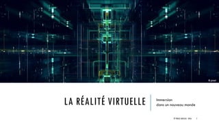 LA RÉALITÉ VIRTUELLE Immersion
dans un nouveau monde
© TREIZE ARTICLES - 2016 7
© pixel
 
