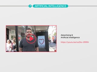 7 ARTIFICIAL INTELLIGENCE
Advertising &
Artiﬁcial Intelligence
https://youtu.be/ozZkx-2RRfA
 