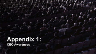 Appendix 1:
CEO Awareness
 