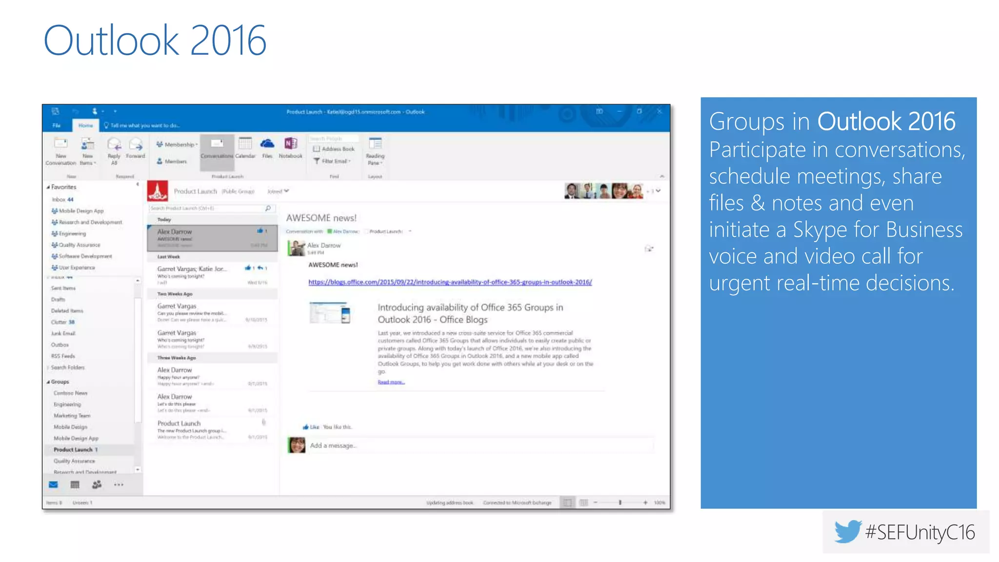 Public by default
Key benefits
Self-service
Sharing to non-members
Context & history
Single definition
Simple to manage
 