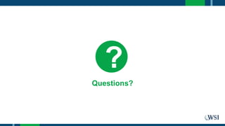 Questions?
?
 