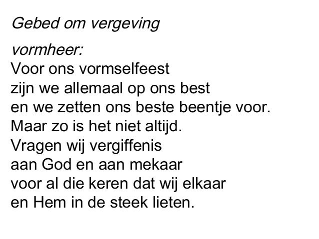 Vragen voor vergiffenis