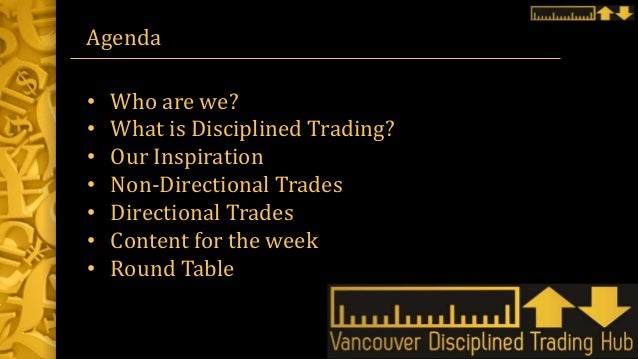 Disciplined trading strategies