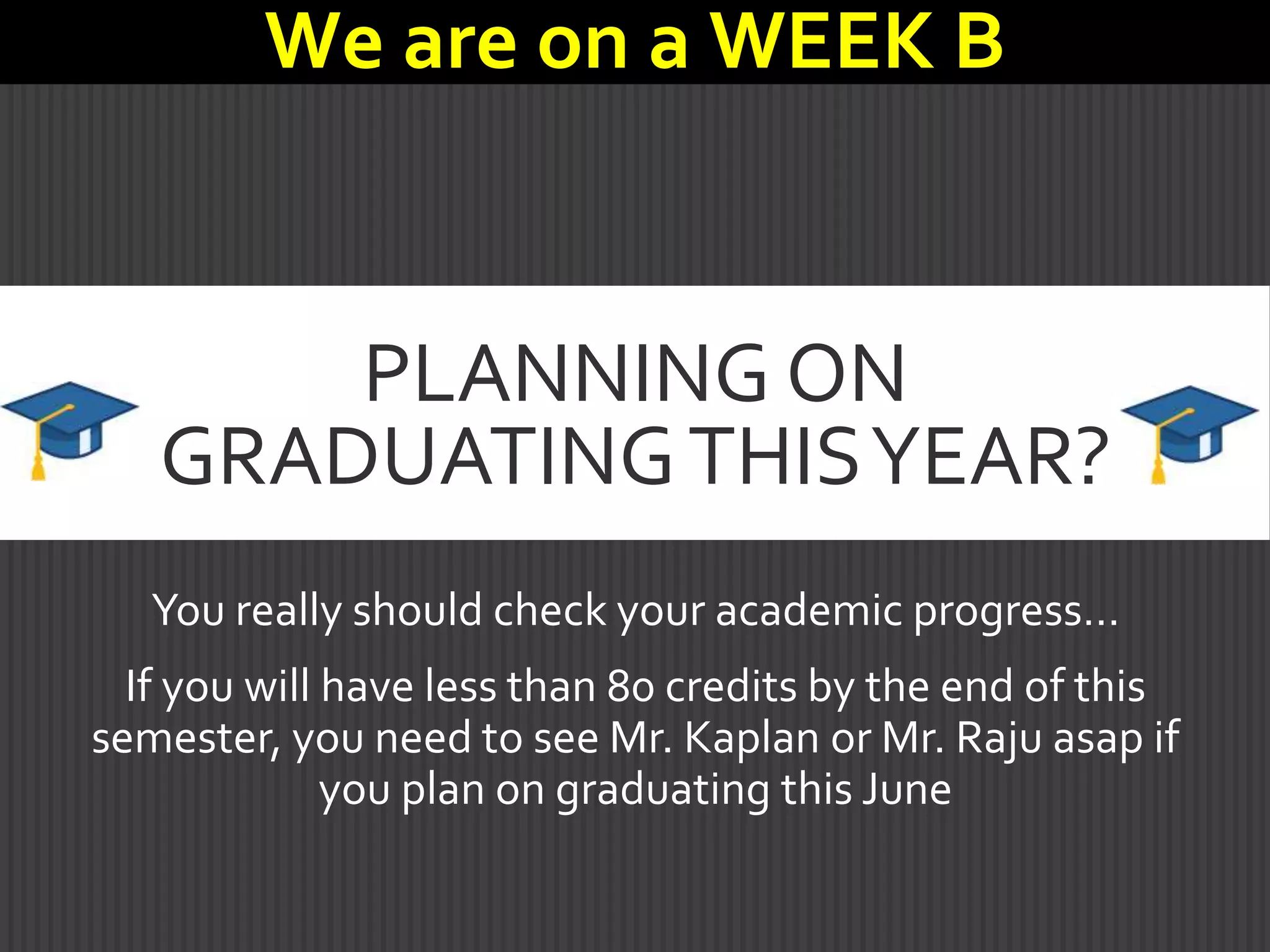 Looking for Summer Employment May – August
Herbicide Applicator (Weed Sprayer)
Location is Drayton Valley
Great idea for students done first semester.
See job ad on bulletin board across from Ms
Wegner’s Office
We are on a WEEK B
 