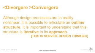 <Divergere >Convergere
Martin Jordan: Design Toolbox — teaching design, its processes & methods
Although design processes ...