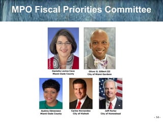 MPO Fiscal Priorities Committee
- 14 -
 