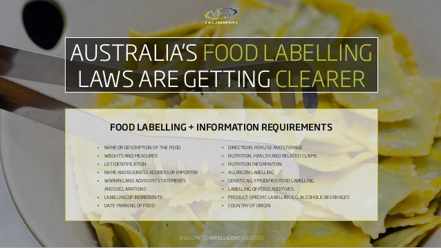 The world of Customs: Food Label Changes in Australia + New ...