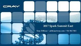 2017 Spark Summit East
Tony DiBiase | adibiase@cray.com | 781 956 7853
 