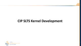 19
CIP SLTS Kernel Development
 