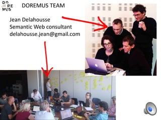 DOREMUS TEAM
Jean Delahousse
Semantic Web consultant
delahousse.jean@gmail.com
 