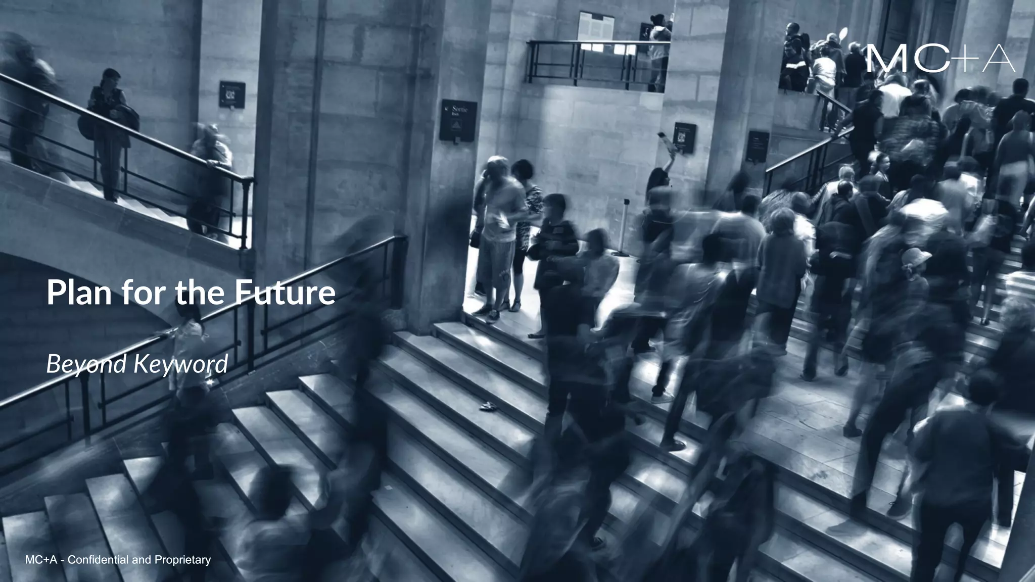 MC+A - Confidential and ProprietaryMC+A - Confidential and Proprietary
Beyond Keyword
MC+A - Confidential and Proprietary
Plan for the Future
 