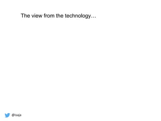 @isaja
The view from the technology…
 