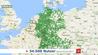 > 34.500 Nutzer Stand 03.03.2017
 