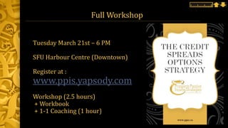 Full Workshop
Tuesday March 21st – 6 PM
SFU Harbour Centre (Downtown)
Register at :
www.ppis.yapsody.com
Workshop (2.5 hours)
+ Workbook
+ 1-1 Coaching (1 hour)
 