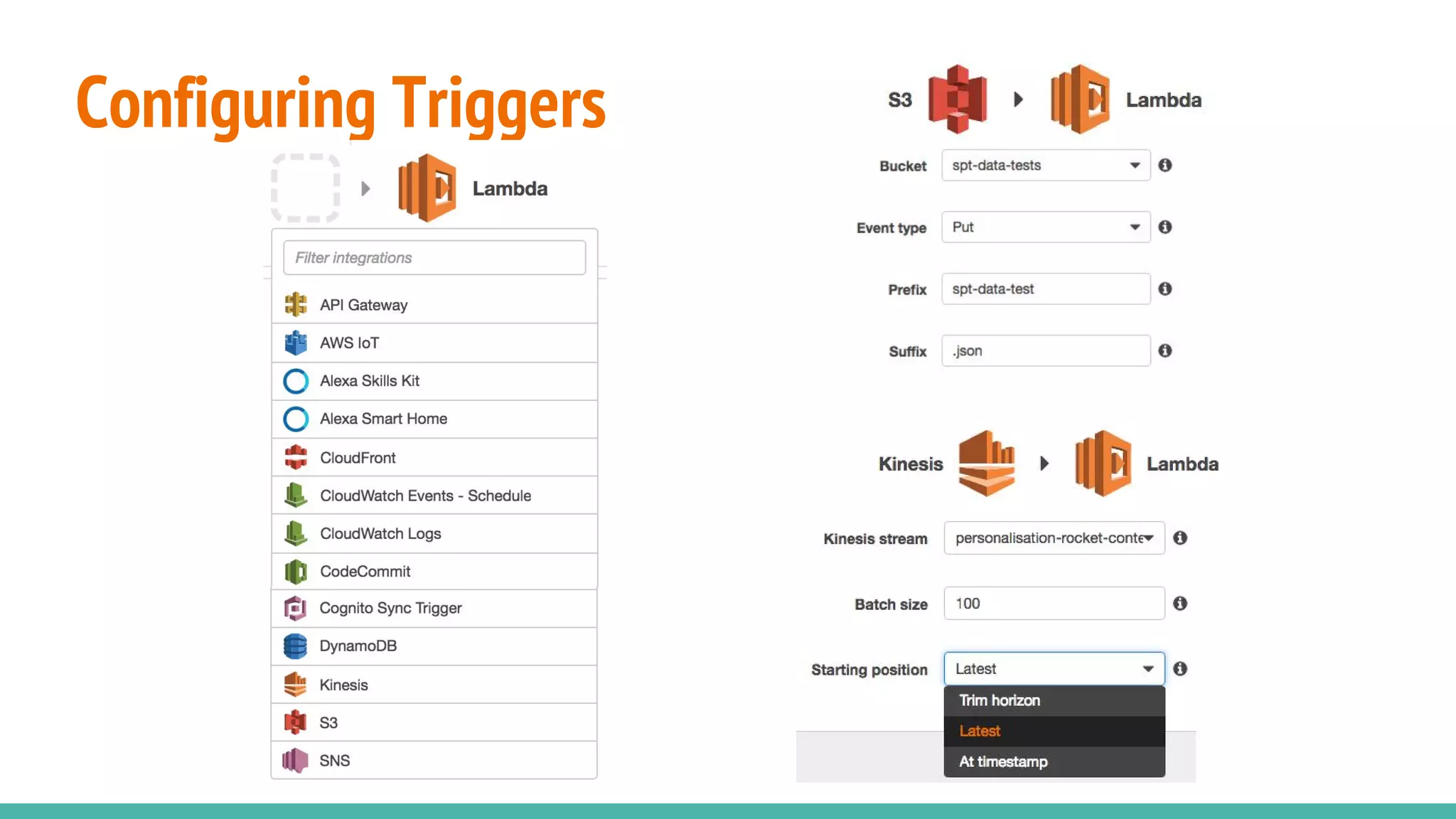 Configuring Triggers 