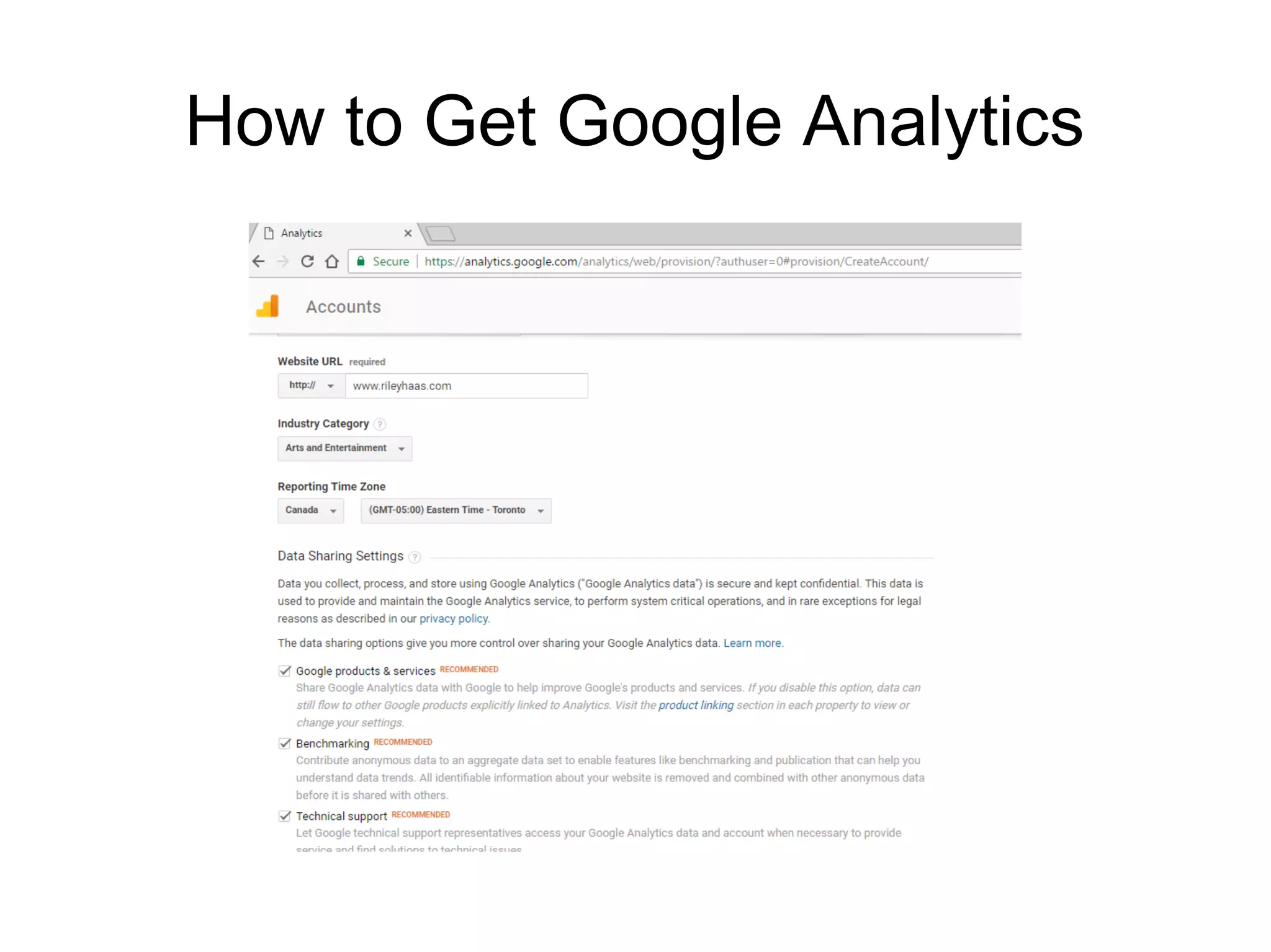 How to Get Google Analytics
 