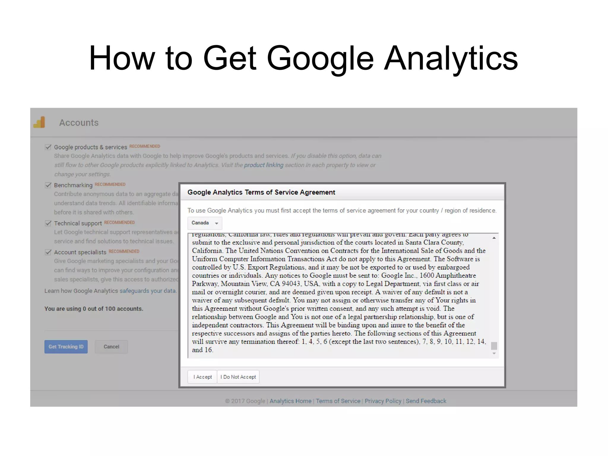 How to Get Google Analytics
 