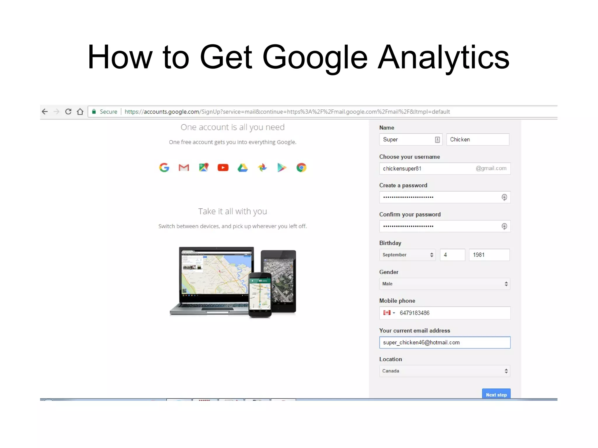 How to Get Google Analytics
 