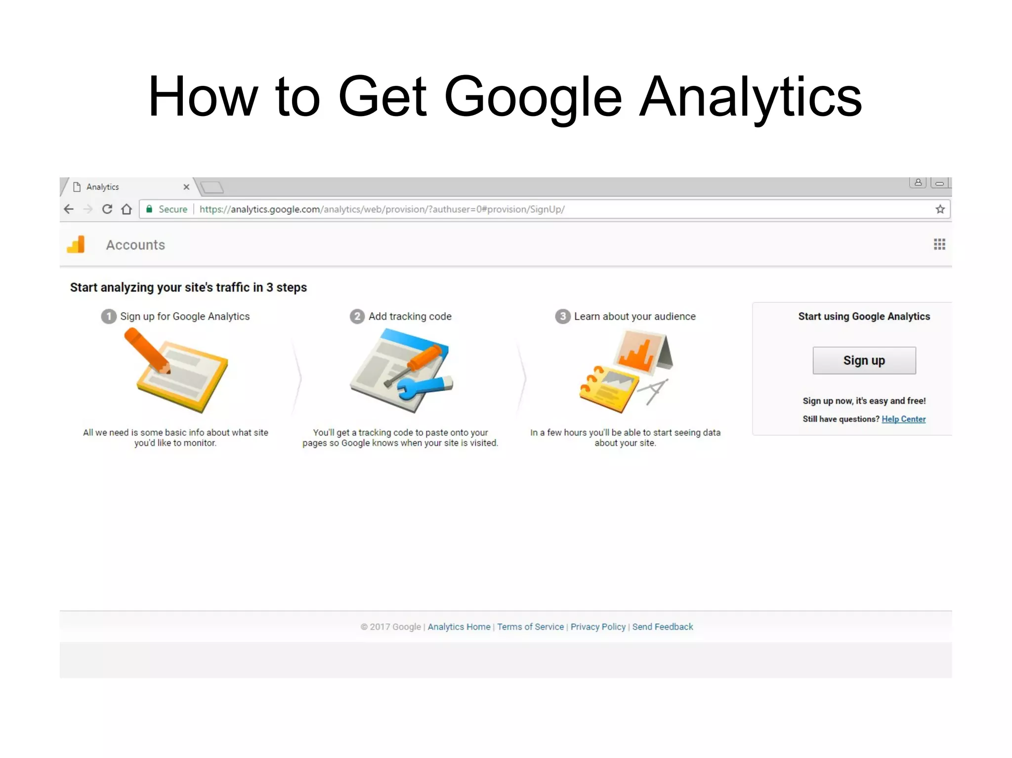 How to Get Google Analytics
 