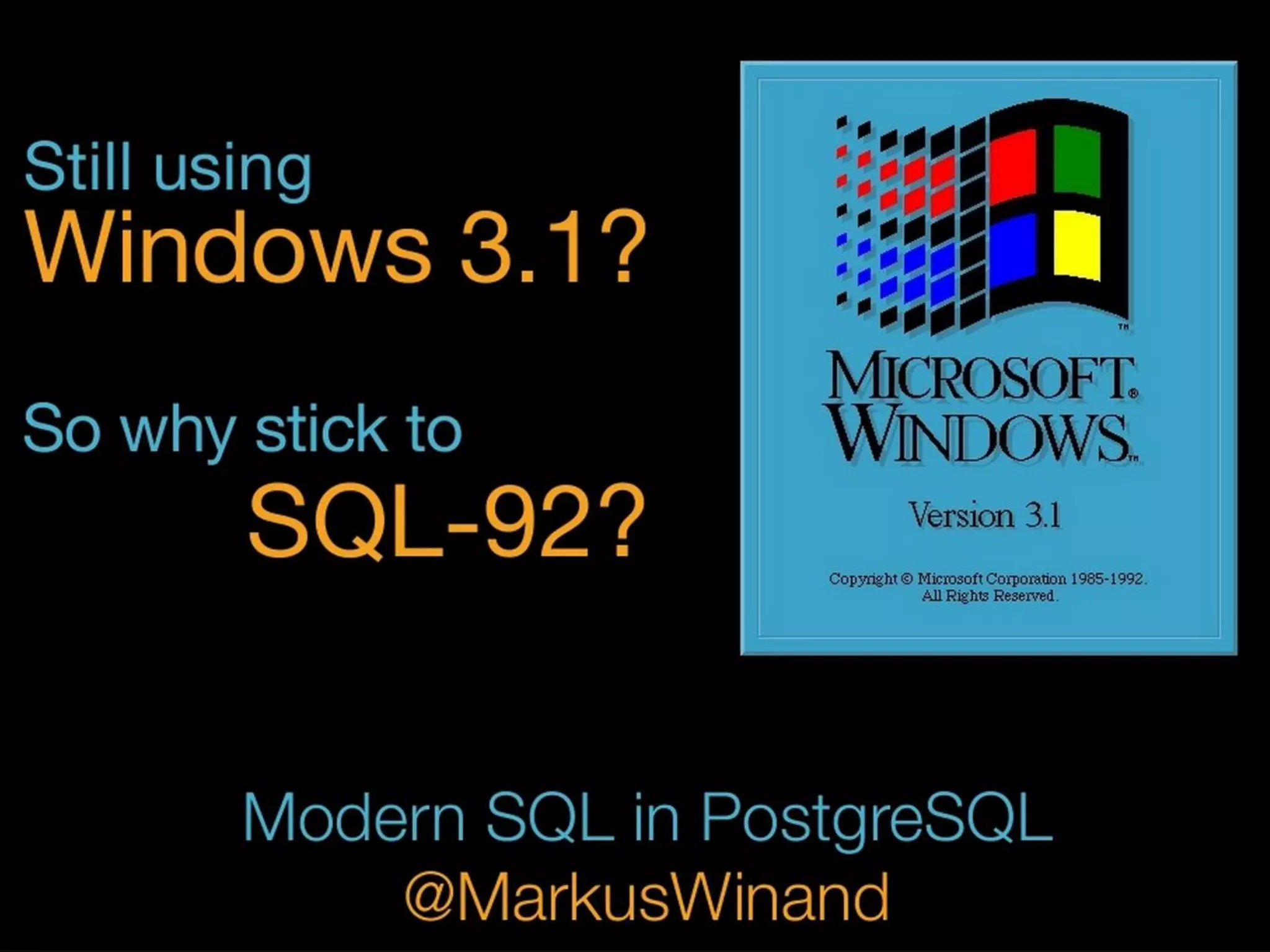 Copyright (c) 2009-2015 by Data Geekery GmbH. Slides licensed under CC BY SA 3.0
Intro SQL and Java jOOQ Examples
NoSQL? No, SQL!
So, let’s talk about
SQL
 