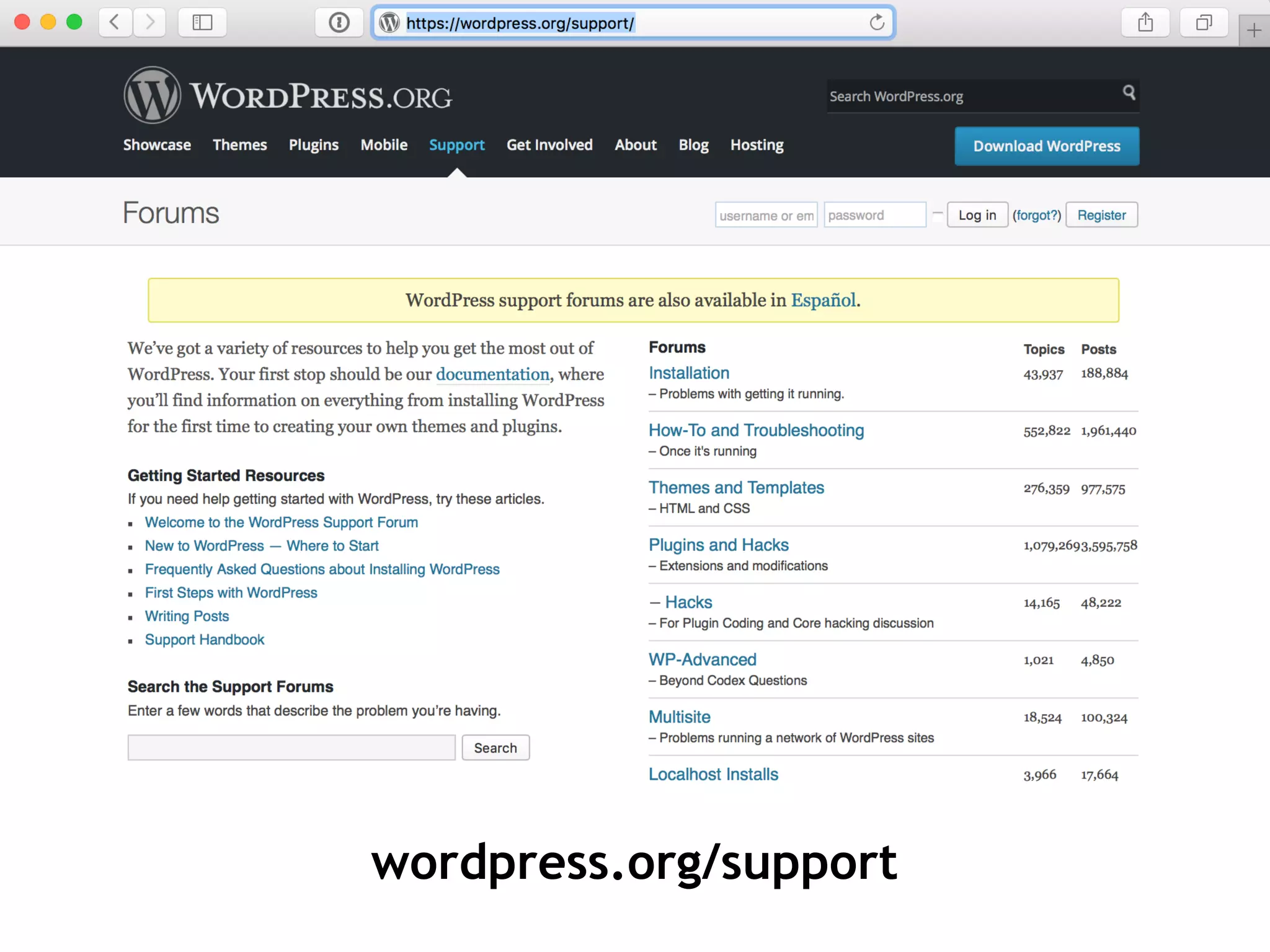 wordpress.org/support
 