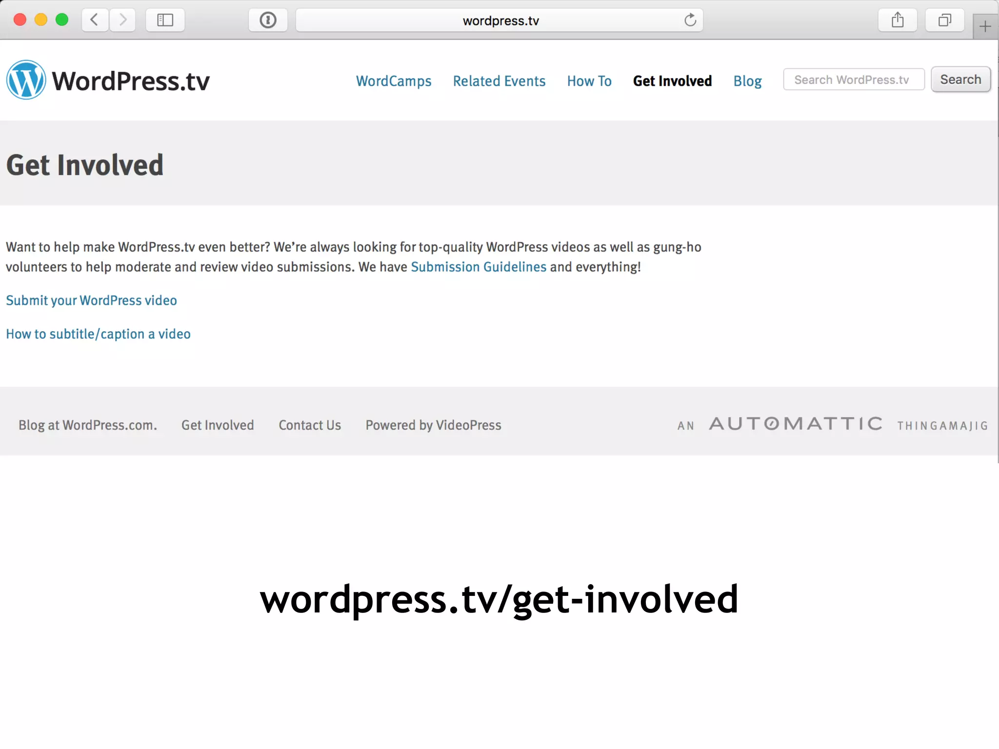 wordpress.tv/get-involved
 