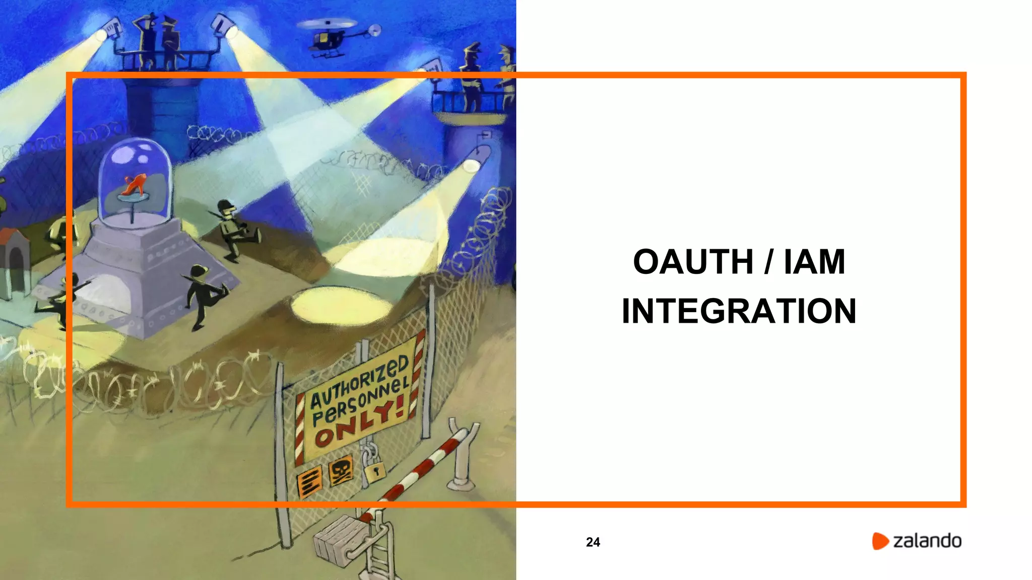 24
OAUTH / IAM
INTEGRATION
 