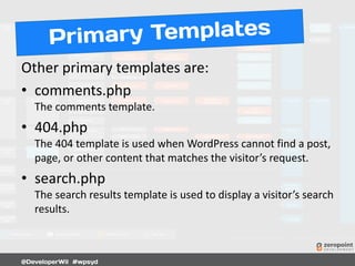 WordPress Theming 101 | PDF