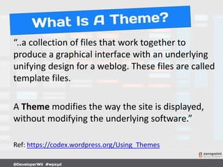 WordPress Theming 101 | PDF