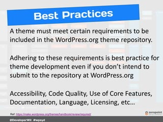 WordPress Theming 101 | PDF
