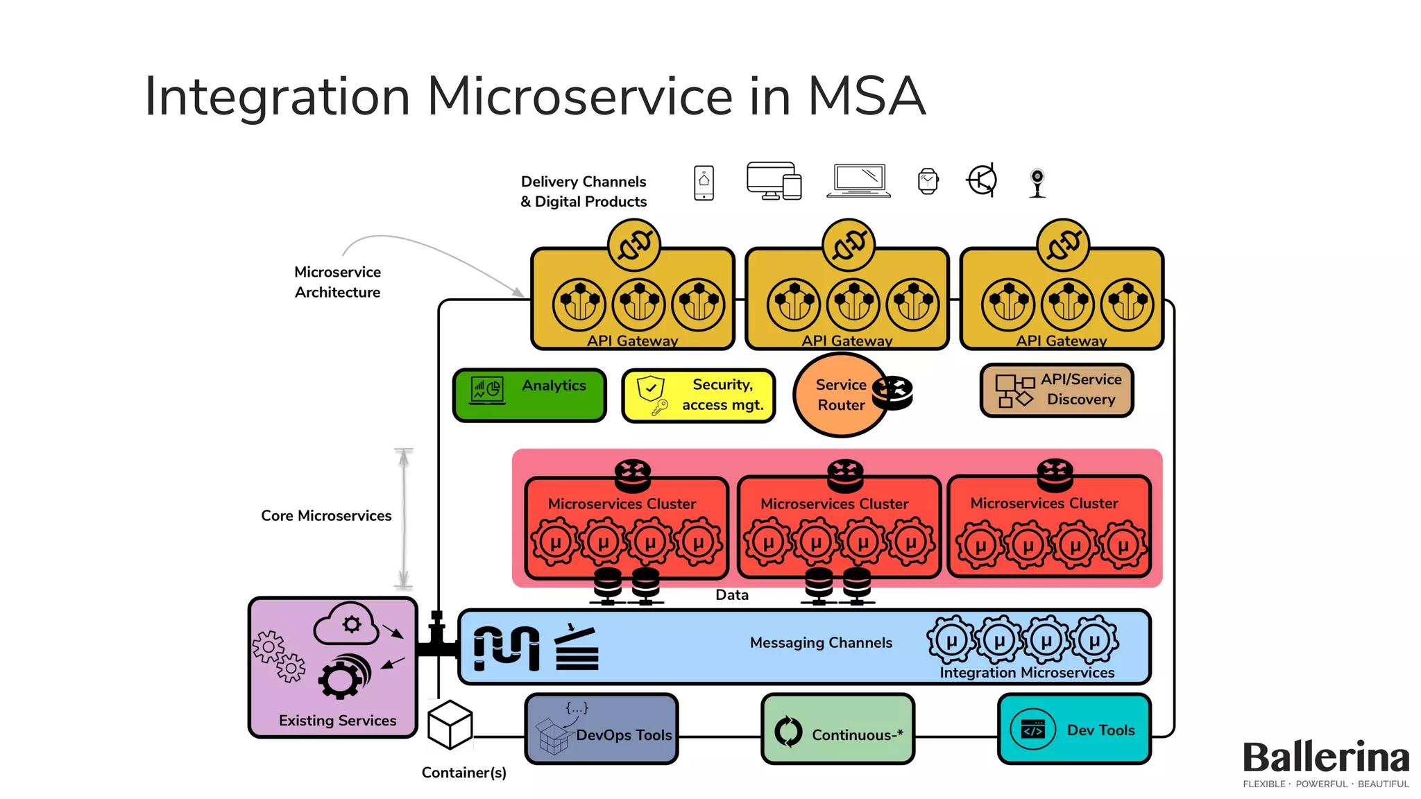 Integration Microservice in MSA
 