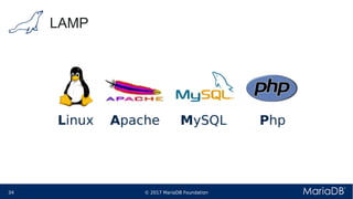 © 2017 MariaDB Foundation34 * *
LAMP
 