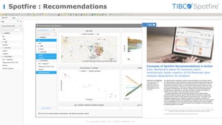 Spotfire : Recommendations
© Copyright 2000-2017 TIBCO Software Inc.
 