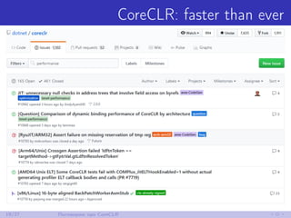 CoreCLR: faster than ever
19/27 Поговорим про CoreCLR
 