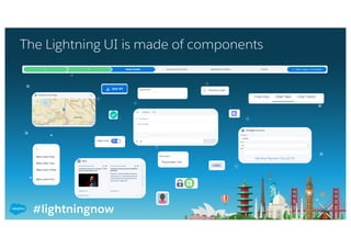 #lightningnow
The Lightning UI is made of components
 