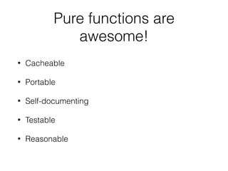 Single Responsibility
Principle
• Introduced by Robert C.
Martin aka Uncle Bob
• Responsibility = reason to
change
• A class or module should
have only one reason to
change
 