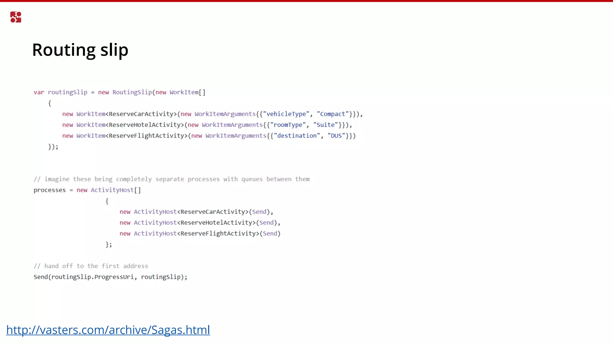 Routing slip
http://vasters.com/archive/Sagas.html
 