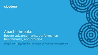 New Performance Benchmarks: Apache Impala (incubating) Leads ...