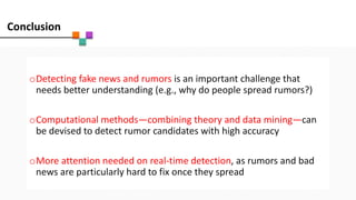 AI-based rumor & fake news detection algorithm on Twitter | PDF