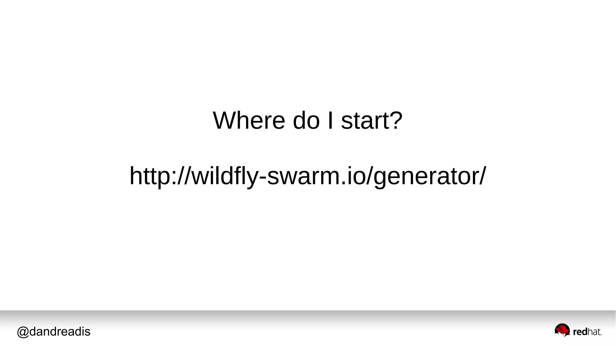 @dandreadis
Where do I start?
http://wildfly-swarm.io/generator/
 