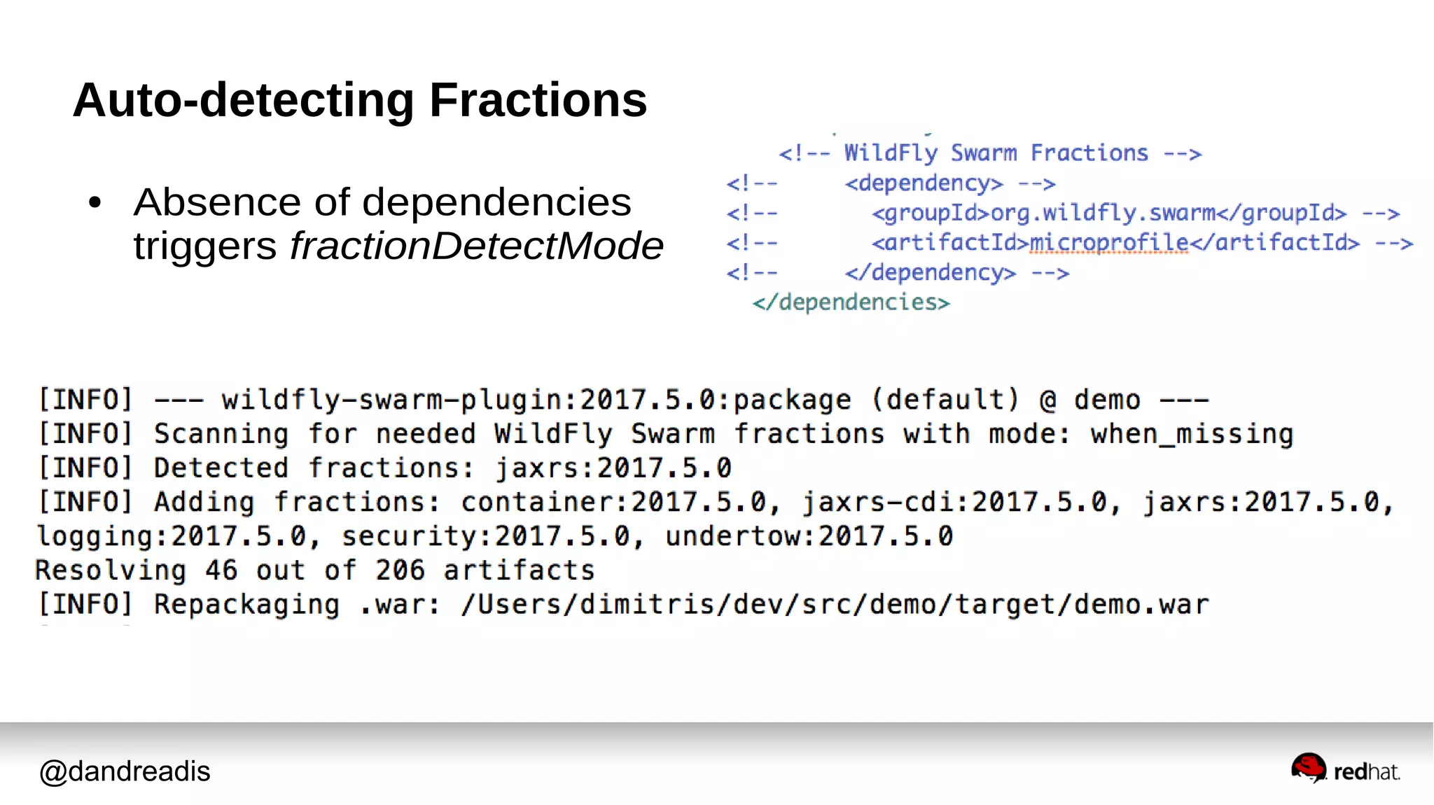 @dandreadis
Auto-detecting Fractions
● Absence of dependencies
triggers fractionDetectMode
 