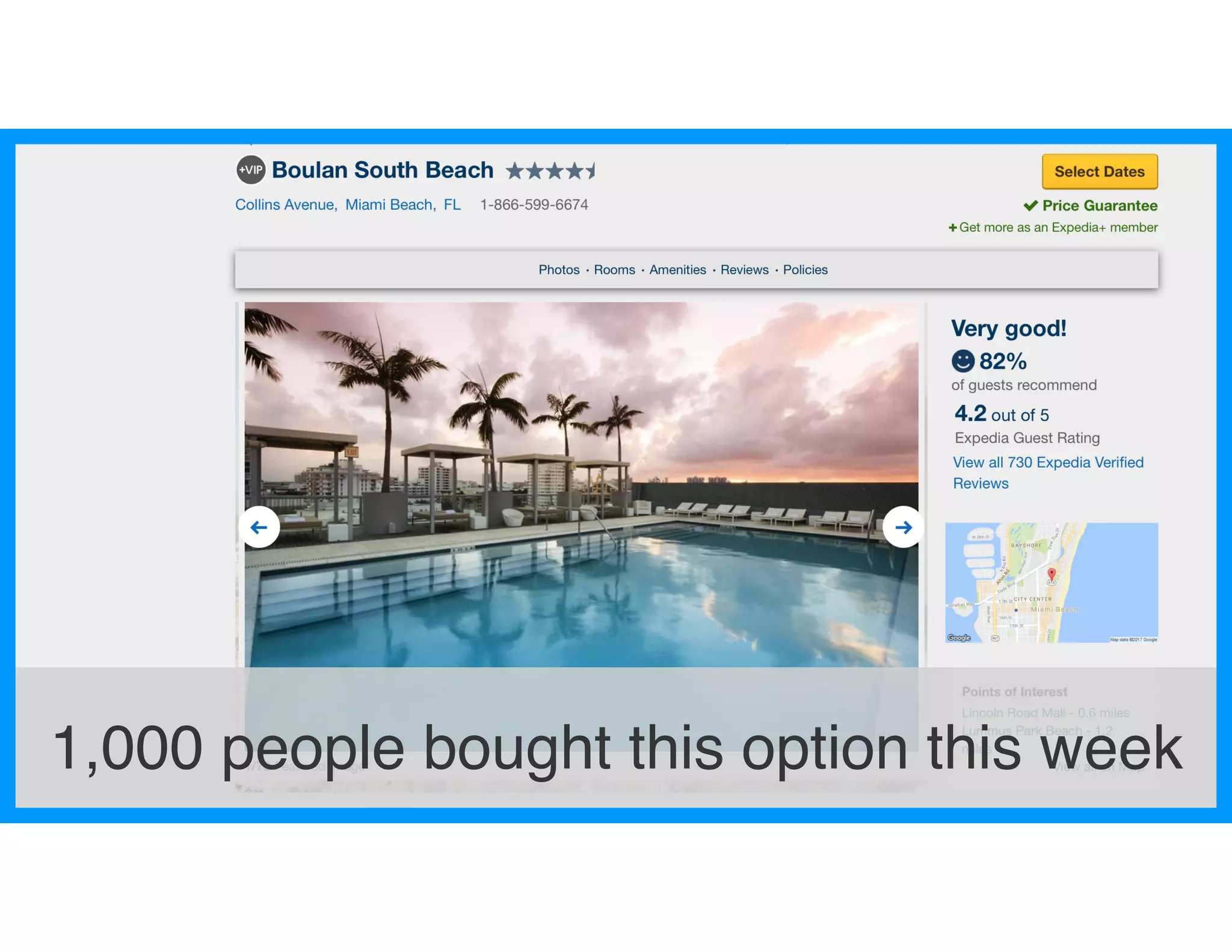 1,000 people bought this option this week
 