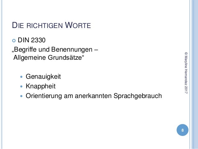 Kennenlernen fachwort