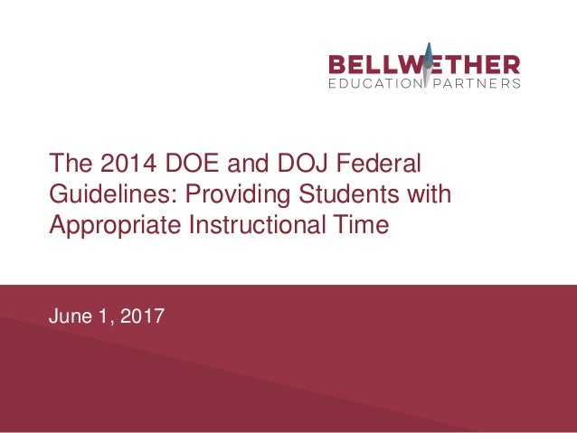 Federal Guidance On Students With >> Providing Students With Appropriate Instructional Time Federal Guidance On Students With >> Providing Students With Appropriate Instructional Time