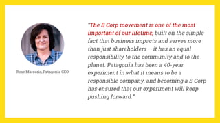 B Corps: Using Business as a Force for Good™ presented by Maiya Holliday
