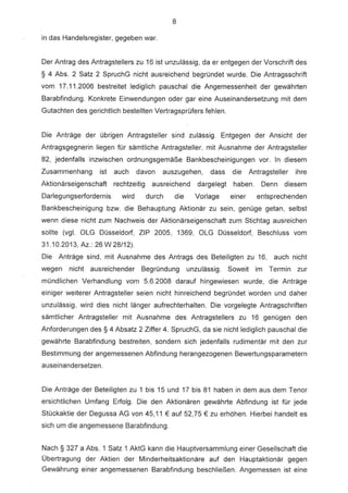 Squeeze-out Degussa AG