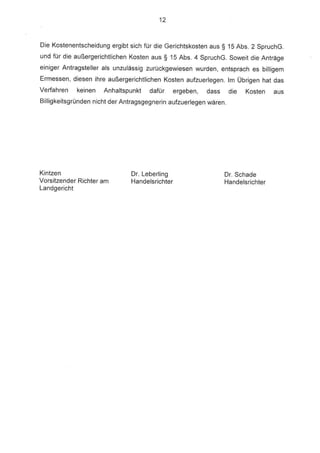 Squeeze-out Degussa AG