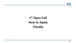 26
1st Open Call
How to Apply
Claudia
 