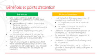 Bénéfices et points d’attention
 