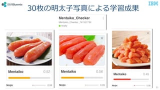 30枚の明太子写真による学習成果
33
 